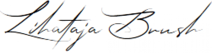 Lihataja Brush Font Preview