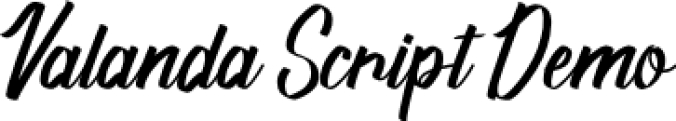 Valanda Scrip Font Preview