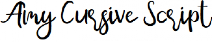 Amy Font Preview