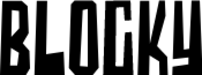 Blocky Font Preview
