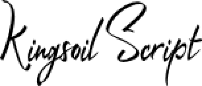 Kingsoil Scrip Font Preview