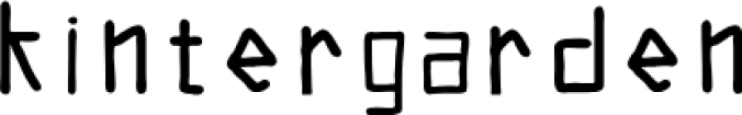 Kintergarde Font Preview