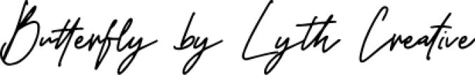 Butterfly Font Preview