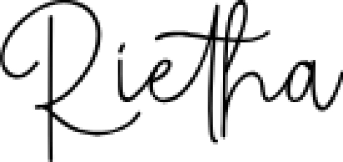 Rietha Font Preview