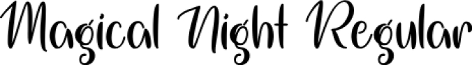 Magical Nigh Font Preview
