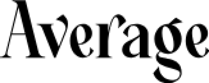 Average Font Preview