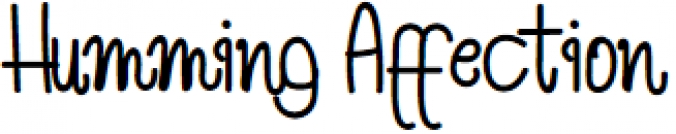 Humming Affecti Font Preview