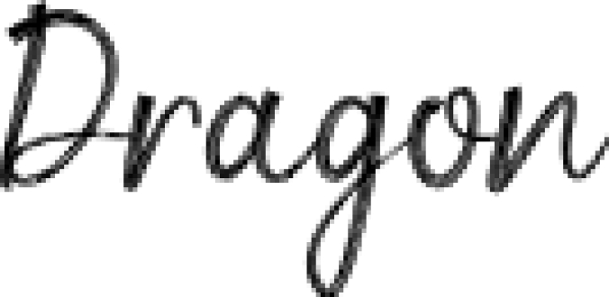 Dragon Brush Scrip Font Preview