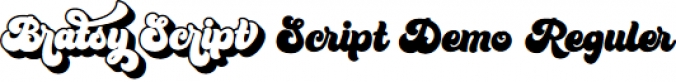 Bratsy Scrip Font Preview