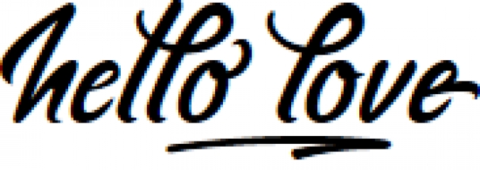 Hello Love Font Preview
