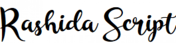 Rashida Scrip Font Preview