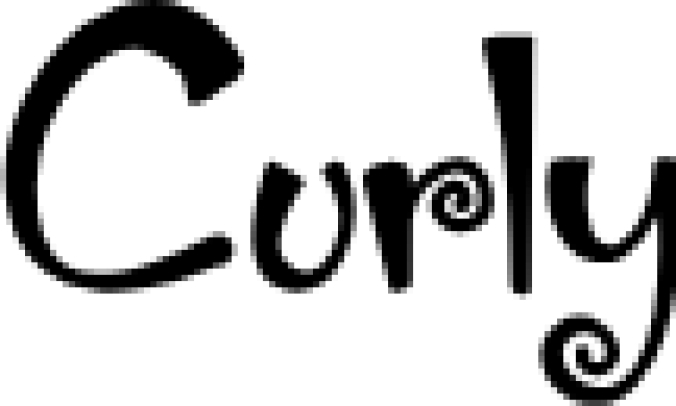 Curly Font Preview