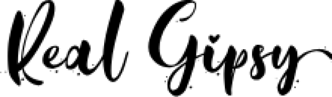 Real Gipsy Font Preview