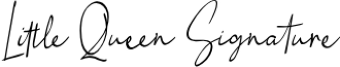 Little Queen Signature Font Preview