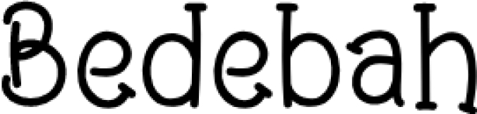 Bedebah Font Preview