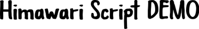 Himawari Scrip Font Preview