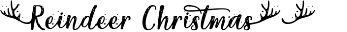 Reindeer Christmas Font Preview