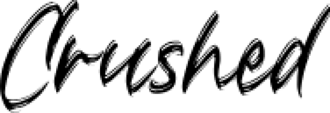 Crushed Font Preview