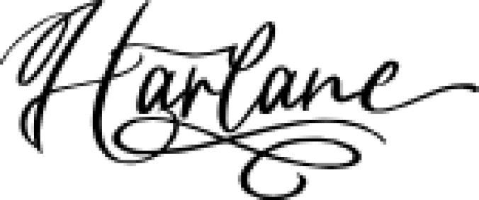Harlane Font Preview