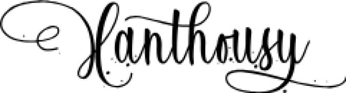 Xanthousy Font Preview