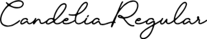 Candelia Font Preview