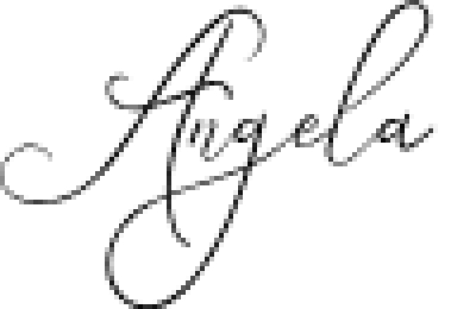 Angela Beauty Scrip Font Preview