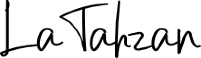 La Tahza Font Preview