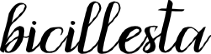 Bicillesta Font Preview