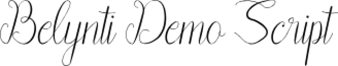 Belynti Scrip Font Preview