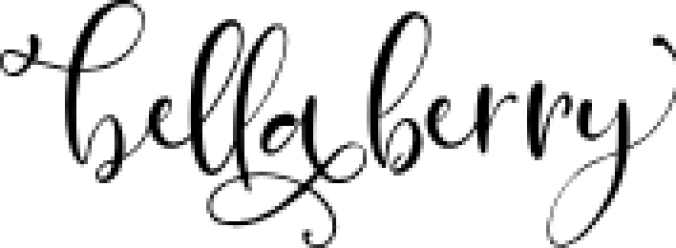 Bellaberry Font Preview