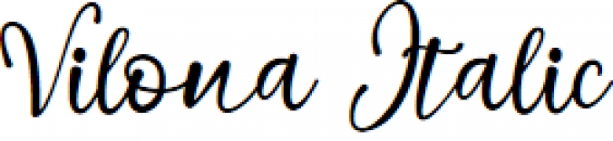 Vilona Italic Font Preview