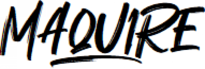 Maquire Font Preview