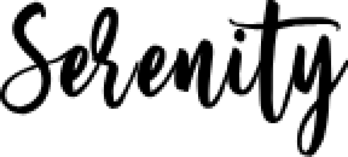 Serenity Font Preview