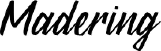 Madering Font Preview