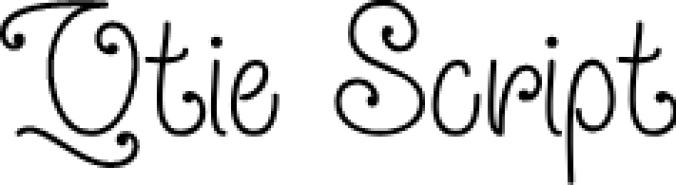 Qtie Scrip Font Preview