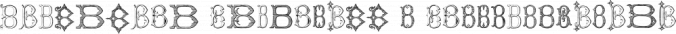 Victorian Alphabets B Font Preview