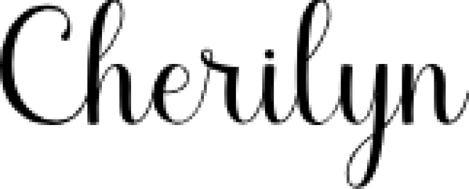 Cherily Font Preview