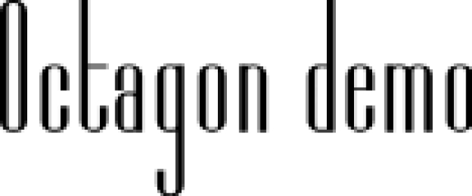 Octag Font Preview