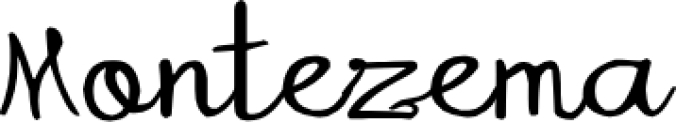 Montezema Font Preview