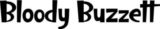 Bloody Buzze Font Preview