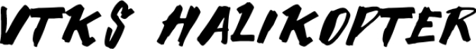 Vtks Halikopter Font Preview