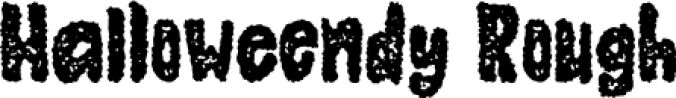 Halloweendy Rough Font Preview