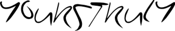 YoursTruly Font Preview