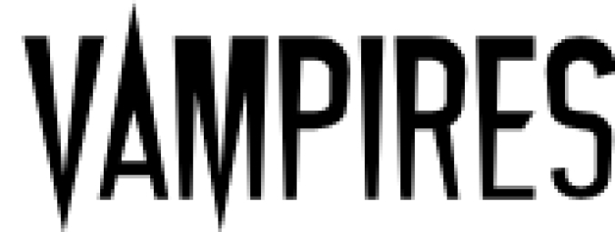 Vampires Font Preview
