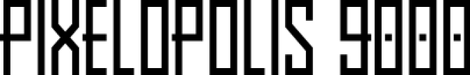 Pixelopolis 9000 Font Preview