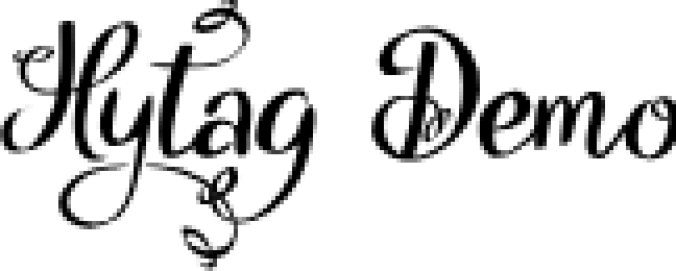 Hytag Font Preview