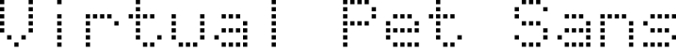Virtual Pet Sans Font Preview