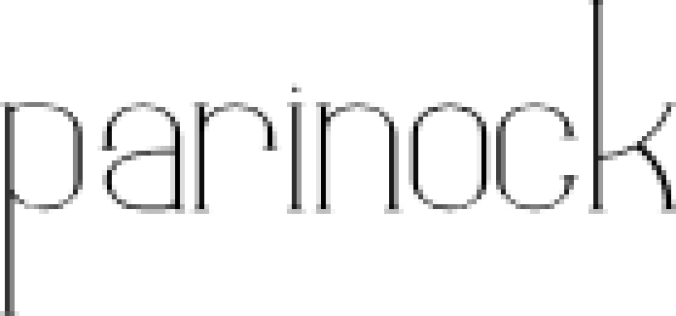 PARINOCK Font Preview