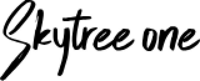 Skytree Font Preview