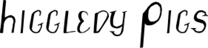 Higgledy Pigs Font Preview